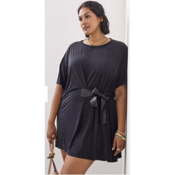 Anthropologie Dolan Collection T-Shirt Tie Dress - Picture 1 of 12